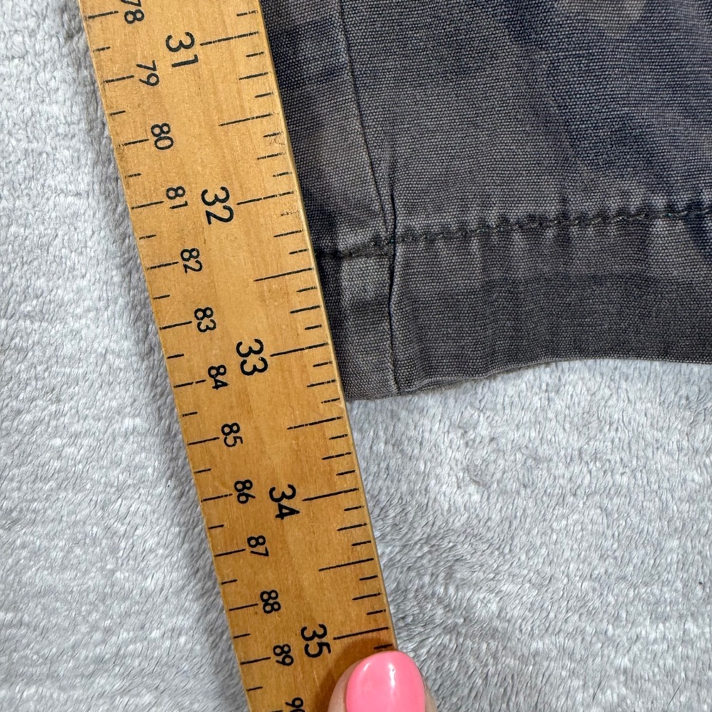 Point Zero Pants Mens 40 Gray Camo Cargo Y2K Distressed Relaxed Fit Utility - Picture 9 of 12